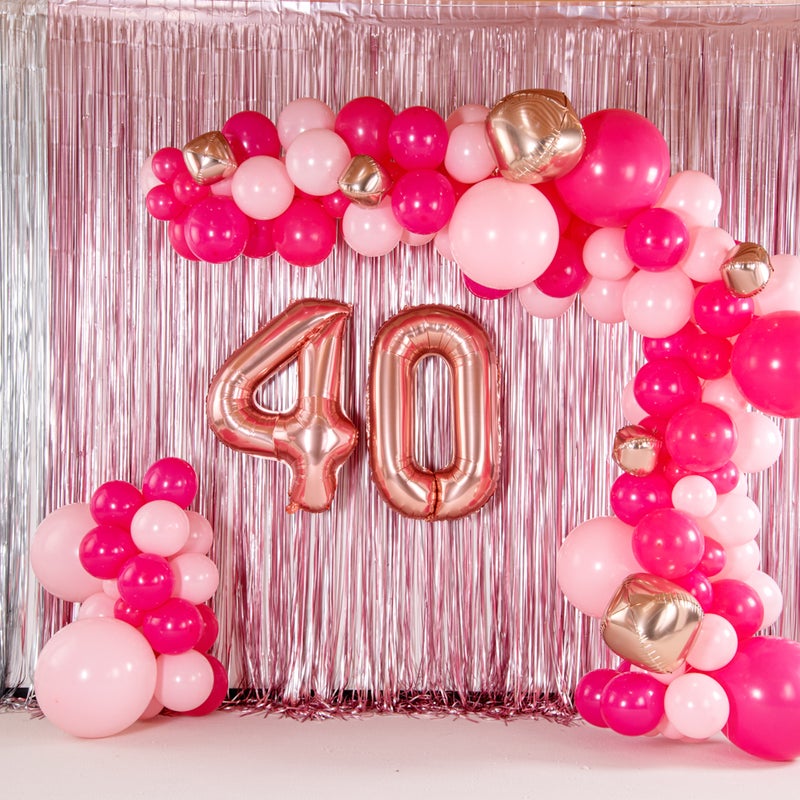 Restaurantware-Balloonify 40 Inch Number Balloon, 1 Large Digital Party Balloon - Number 0, Self-Sealing, Rose Gold Foil Mylar Balloon, Hanging Loop, Decoration For Birthday, Wedding, Or Graduation - Image 4