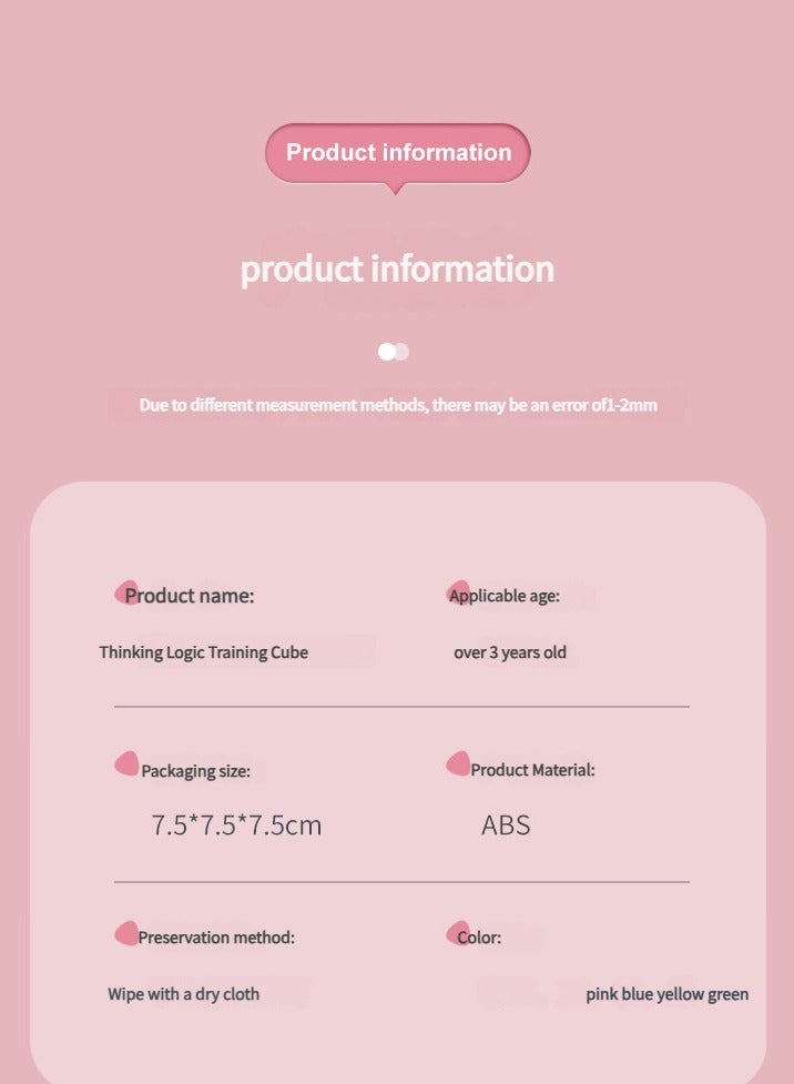 مكعب الفاصوليا السحرية المربع ثلاثي الترتيب ألعاب تعليمية للأطفال ألعاب تخفيف الضغط سحرية بأطراف الأصابع - Image 5