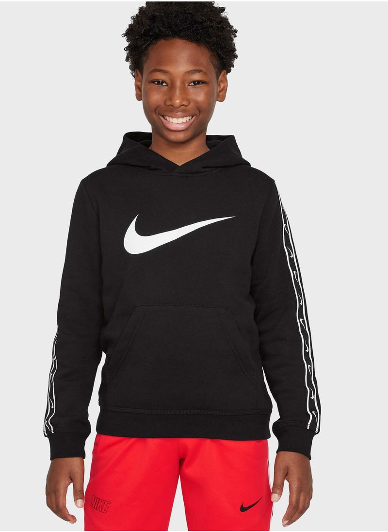 Nike - Youth Nsw Repeat Swoosh Fleece Hoodie - Image 1