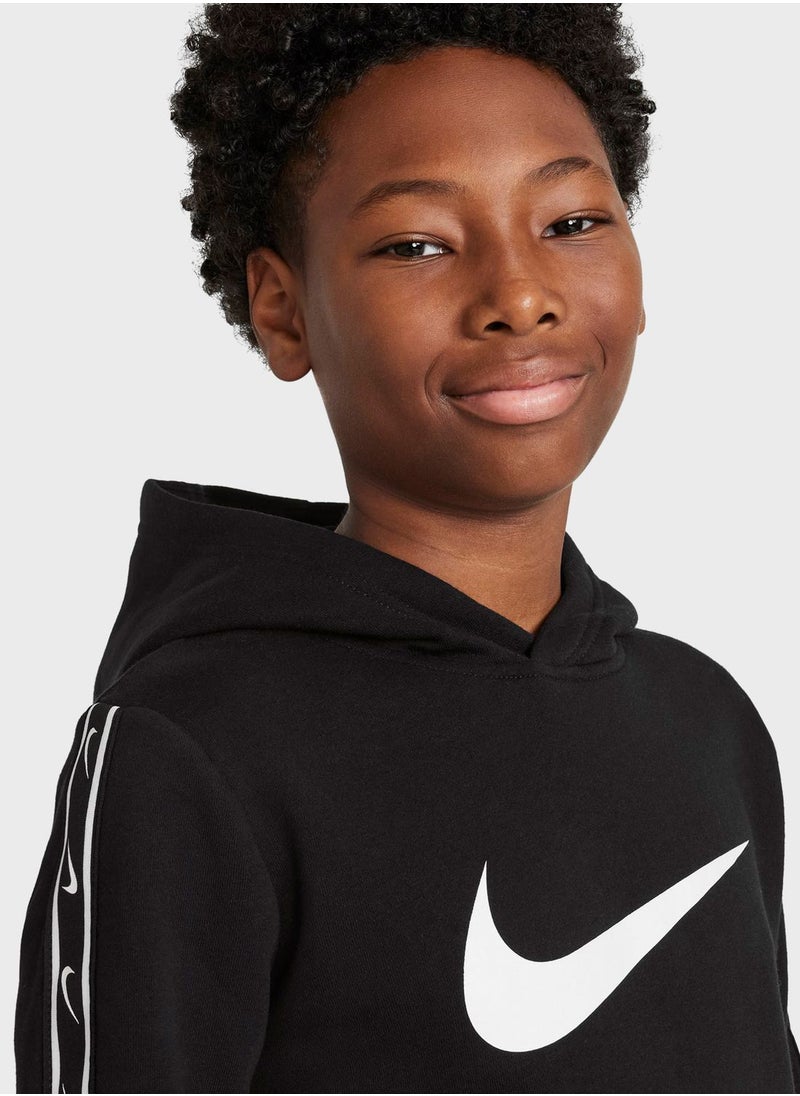 Nike - Youth Nsw Repeat Swoosh Fleece Hoodie - Image 1