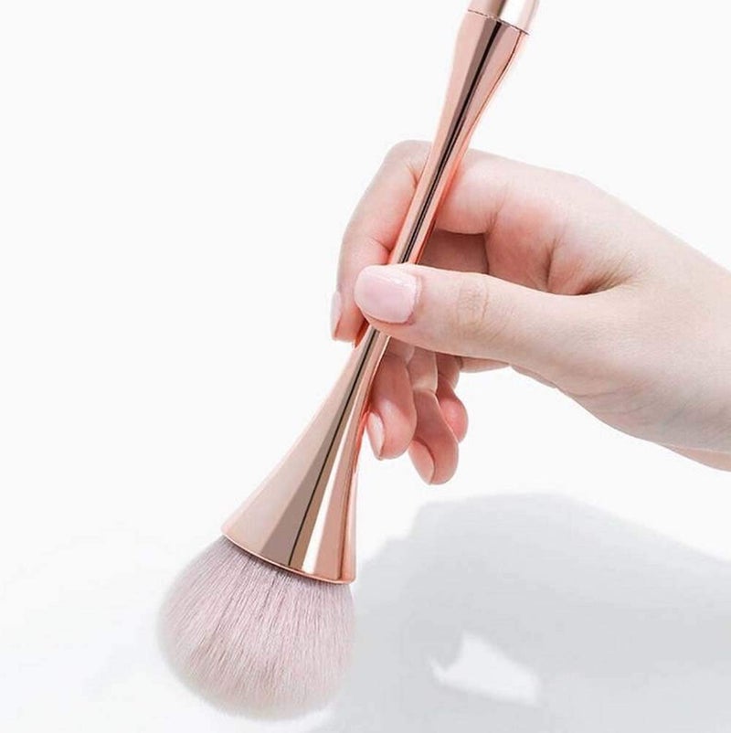 LINXI Large Mineral Powder Brush,Powder Brush and Blush Brush for Daily Makeup,Soft Fluffy Foundation Brush Blush Brush for Large Coverage Loose Powder Bronzer Blush Blending Buffing (Rose Gold) - Image 1