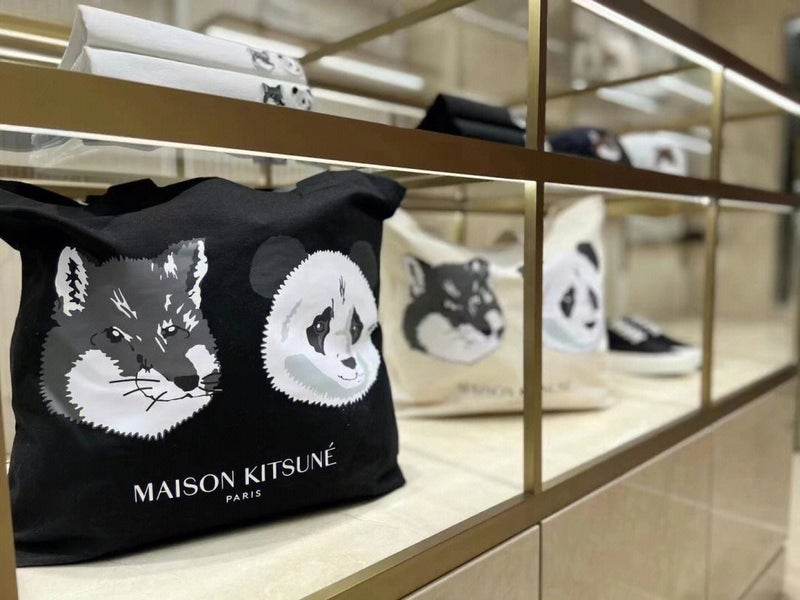 Co-Branded Limited Edition Canvas Bag Tote Bag Shoulder Shopping Bag Canvas Bag Handbag French Canvas - Image 3