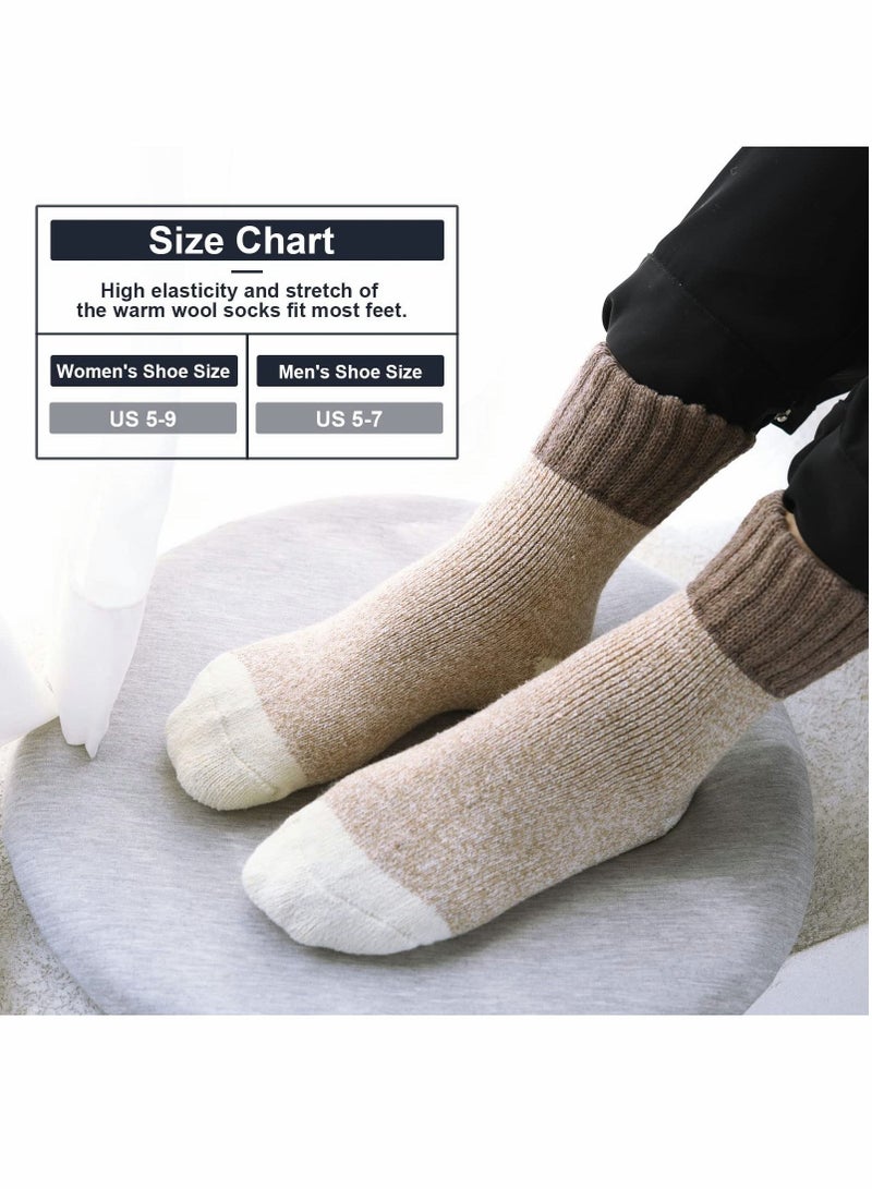 KASTWAVE Wool Socks for Women, Soft Warm Comfort Casual Crew Winter Socks - Image 4