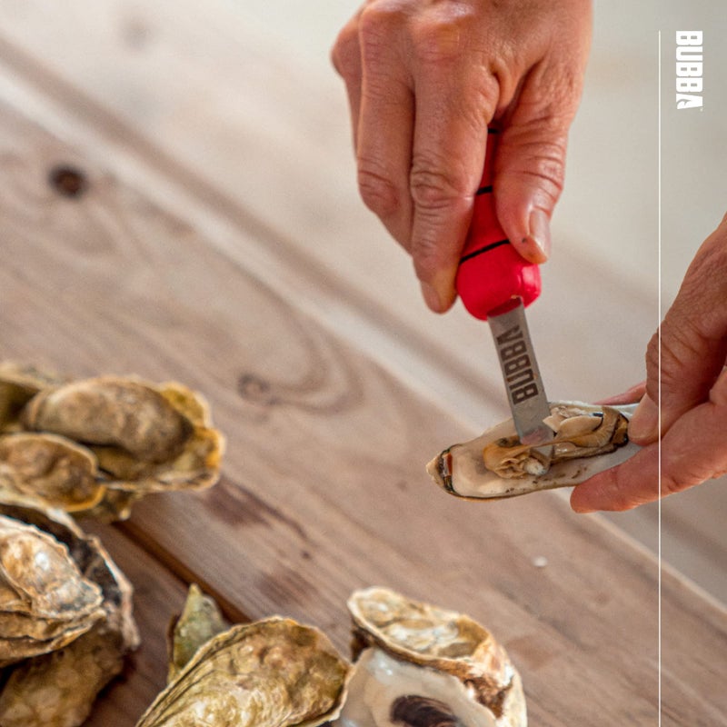 BUBBA Shucking Knife - Oyster Shucking Knife with 2.5" Stainless Steel Curved Tip Blade with Non-Slip Grip Handle - Image 5
