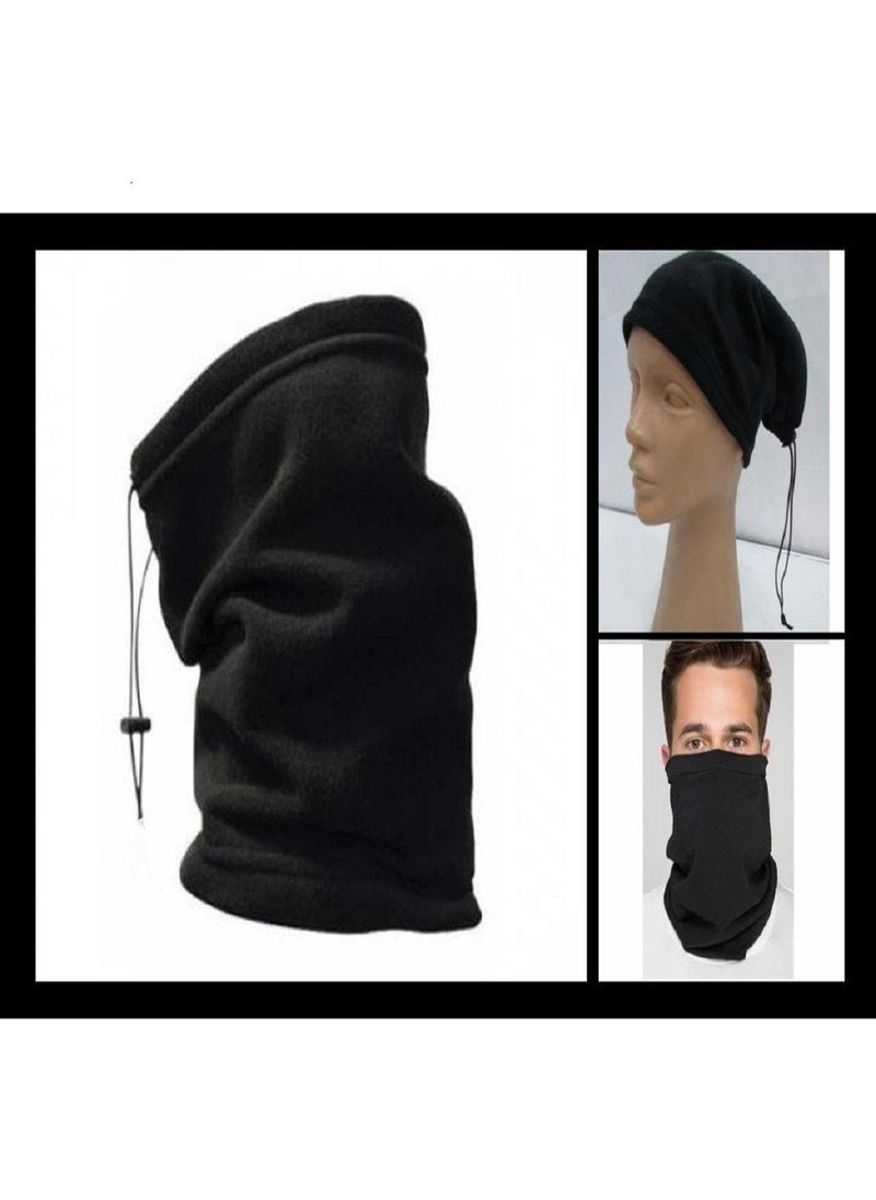 EC Shop Defnar Jewelry Fleece Neck Collar Black Multi-Purpose Polar Neck Collar  - Image 3