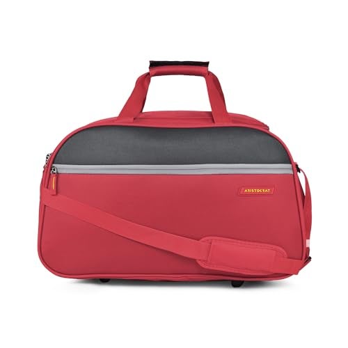 Aristocrat Enigma 52 Cm Polyester Softsided Cabin Size Duffle Bag - Red - Image 1