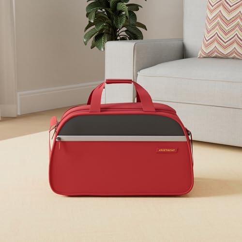 Aristocrat Enigma 52 Cm Polyester Softsided Cabin Size Duffle Bag - Red - Image 2