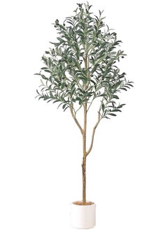 SINCHER NOON Artificial Olive Tree,150cm Olive Tree with Lifelike Olive Branches and Fruits,Perfect Lifelike Long Artificial Tree for Modern Home Decor Indoor And Outdoor,Office.（150cm） - pzsku/Z24856E848D47B56F3416Z/45/_/1740206353/ad54eb89-a87b-4160-9fb1-c4fc6b1115ac