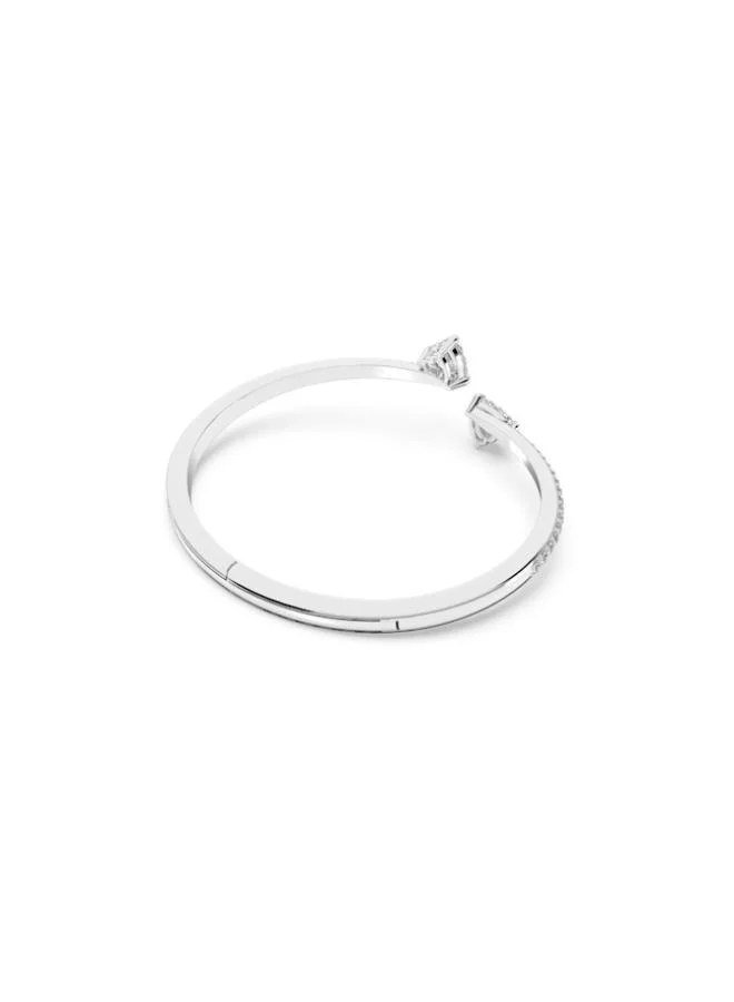 Swarovski MESMERA:BANGLE HEART CZWH/CRY/RHS L
