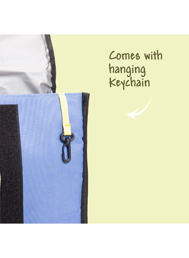 Eazy Kids Eazy Kids Lunch Bag – Insulated, Foldable & Stylish (Blue & Olive)  - Image 5