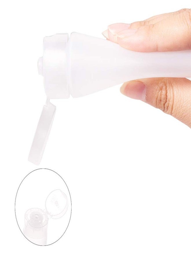 BENECREAT 30 Pack 50ml/1.67oz Clear Empty Tubes Clear Squeezable Cosmetic Containers Refillable Plastic Tubes for Shampoo Facial Cleanser Makeup Sample - Image 3