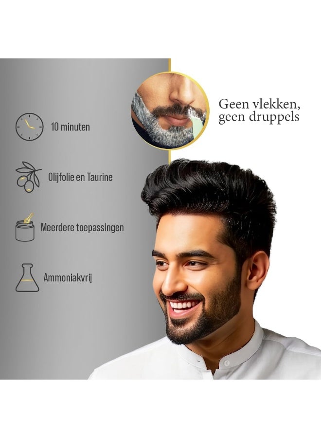 Bigen Men's No Ammonia Beard Color - Brown Black B102 - Image 2