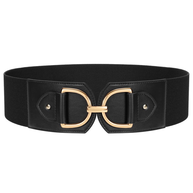 TRIWORKS Women Wide Elastic Waist Belt - Fashion Stretchy for Dresses, Halloween Cosplay - Image 1