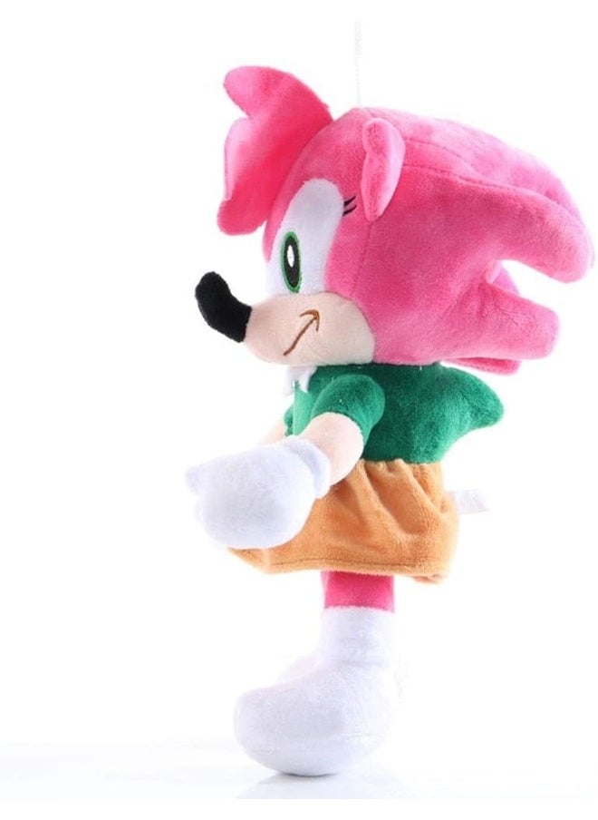 Generic - Sonic the Hedgehog Amy Rose Plush Toy – Soft Stuffed Doll for Kids & Sonic Fans – Cute Plush Figure for Collectors & Gift - Image 1