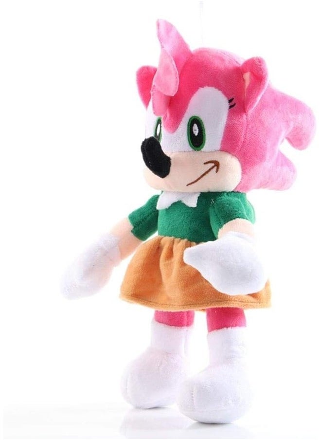 Generic - Sonic the Hedgehog Amy Rose Plush Toy – Soft Stuffed Doll for Kids & Sonic Fans – Cute Plush Figure for Collectors & Gift - Image 1