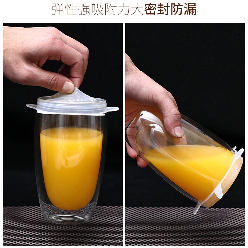 Silicone Fresh-Keeping Cover 6-Piece Food Grade Silicone Cover Stretchable Sealed Fruit And Vegetable Fresh-Keeping - Image 5
