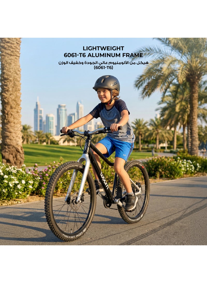 Woom OFF 6 Kids Mountain Bike|26-inch Wheels|Rigid Fork|Hydraulic Disc Brakes|Lightweight Aluminum Youth MTB|Terra Coppa|Ages 10-14 - Image 3