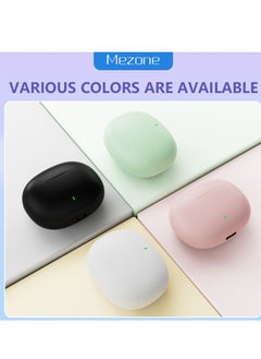 Mezone MEPODS True Wireless Bluetooth Earbuds with Touch Control, Powerful Bass, Bluetooth 5.3 Earphones, 5-6 Hours Playtime & Built-in Microphone, White  - Image 2
