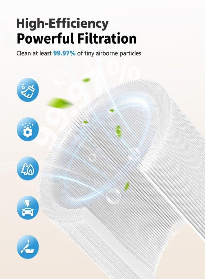 إيزينجو فلتر بديل C610 متوافق مع جهاز تنقية الهواء Winix C610، فلتر HEPA 3 في 1 مع كربون نشط وفلتر أولي، يقارن بالجزء رقم 1712-0121-00، عبوة من قطعتين - Image 4