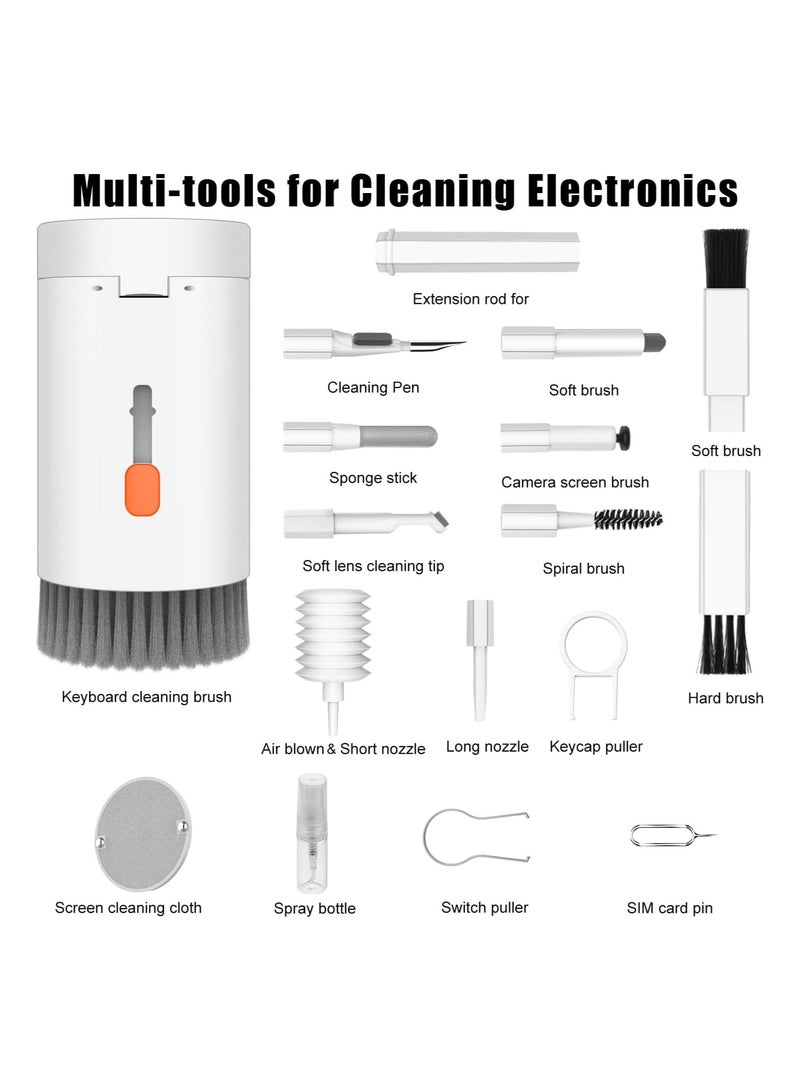 20 in 1 Multifunctional Cleaner Kit for Electronic Devices, Keyboard Cleaning Brush, Headphones Cleaner Kit for AirPods, Multi-Tool for Cleaning Laptop, Keyboard, Earbuds, Camera, Cellphones - Image 1