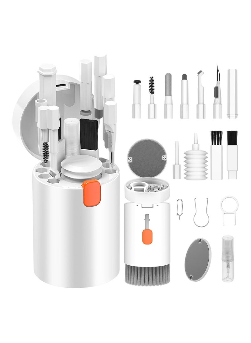 20 in 1 Multifunctional Cleaner Kit for Electronic Devices, Keyboard Cleaning Brush, Headphones Cleaner Kit for AirPods, Multi-Tool for Cleaning Laptop, Keyboard, Earbuds, Camera, Cellphones - Image 2
