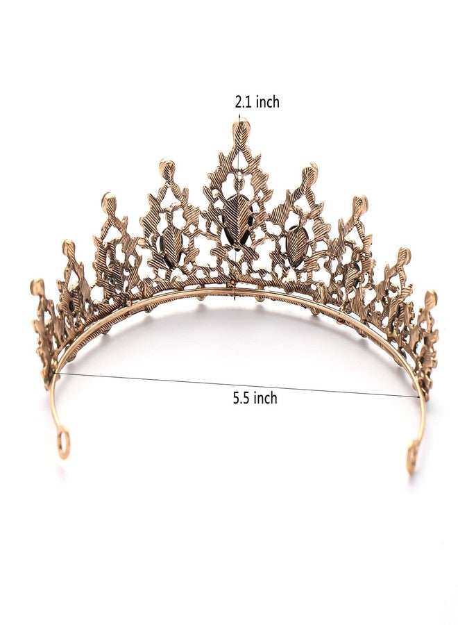 FORSEVEN Rhinestone Headband Birthday Party Tiaras Bridal Wedding Accessories (Black) Halloween Decorations Headband - Image 5