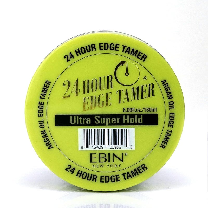EBIN NEW YORK 24 Hour Edge Tamer Ultra Super Hold 634 floz180ml No Flaking Smooth Shine Argan  Castor Oil Strong Edge Control Gel Edge gel