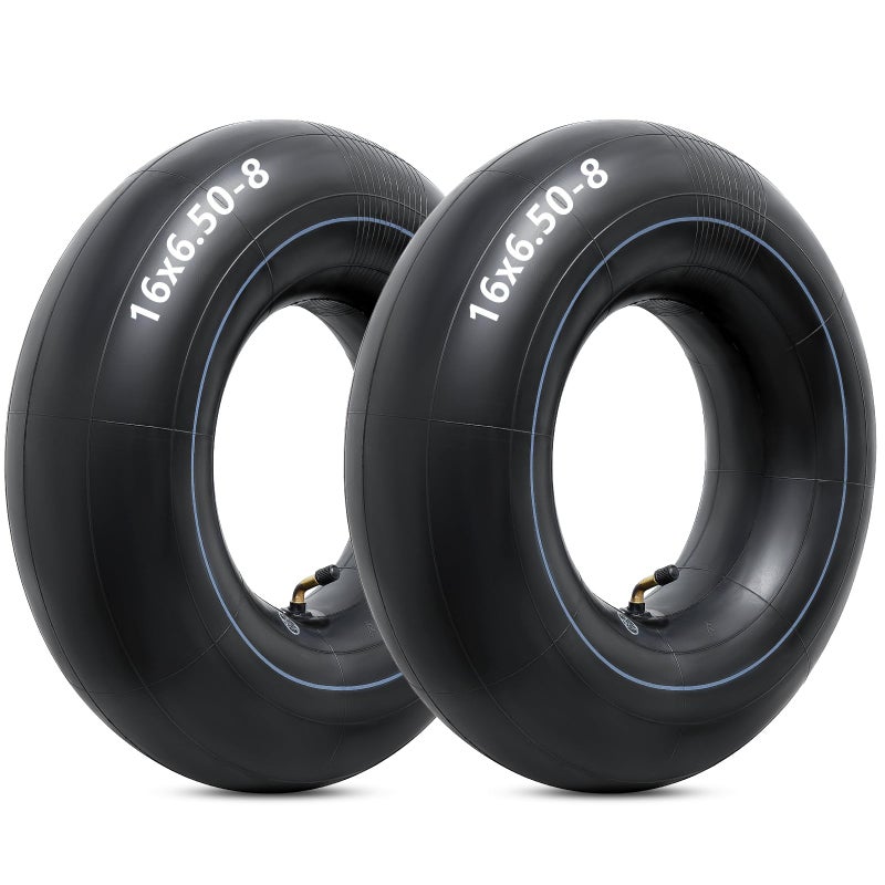 YeYouC Heavy Duty 16x6508 Inner Tubes with TR87 Bent Valve Stem Premium Replacement 16x650816x7508 Lawn Mower Tire Tubes Fit for Tractor Garden Trailer Golf Carts Wheelbarrows and More Pack of 2 - Image 3