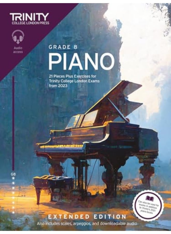 null - Trinity College London Piano Exam Pieces Plus Exercises From 2023 Grade 8 Extended Edition - Image 1