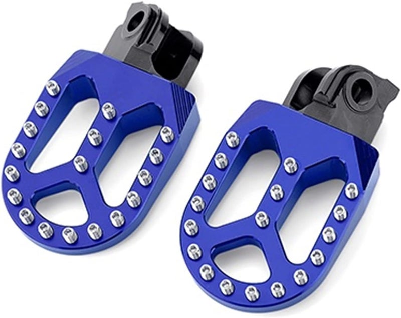 Wivplex CNC Motorcycle Foot Pegs in Blue - Image 1