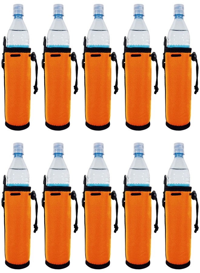 Coolie Junction Blank Neoprene Water Bottle Coolie (10 Pack, Orange) - Image 1