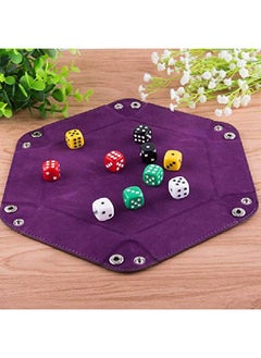 4 Pieces Dice Tray Dice Rolling Foldable Tray Hexagon Dice Holder Tray Pu Leather Holder For Dice Games Like Rpg, Dnd And Other Table Games, Violet, Coffee, Green And Red - pzsku/Z2485FEFA126D16F5412EZ/45/_/1651722903/2923764f-6d78-46d8-bf96-a94357f8c7e5