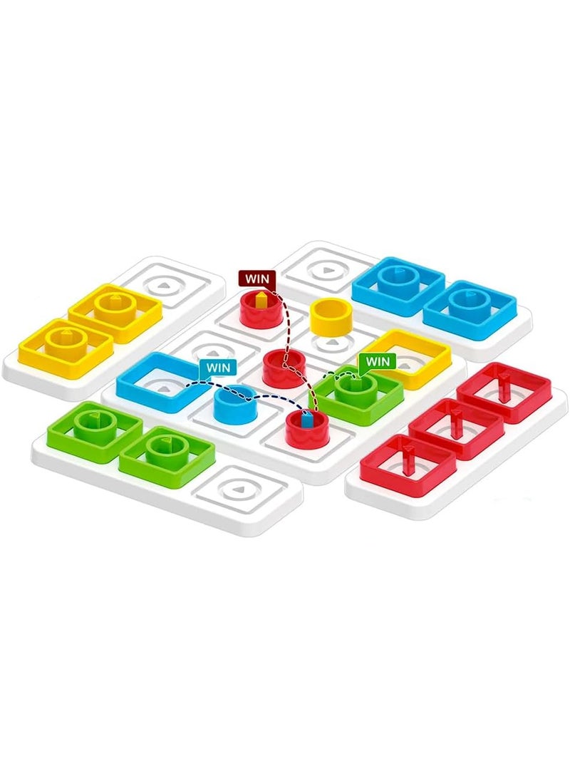 YUEQITOYS 36Pcs Shape Game Parent-Child Interaction - Puzzle Game Board Toy - Image 2