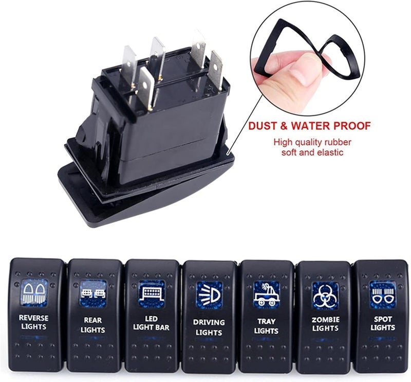 Wivplex Waterproof Toggle Switch for Rear Lights - Image 2