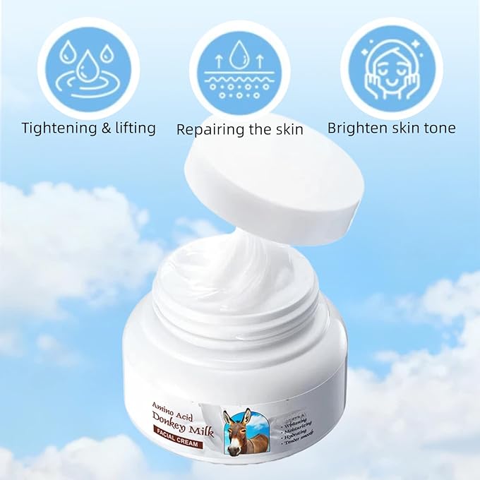Grospe Donkey Milk Cream, Organic Milk Body Lotion, Moisturising Rejuvenating Natural Skincare, Skin Tone Hydrating Firming for Face & Body for All Skin Types 120g - Image 3