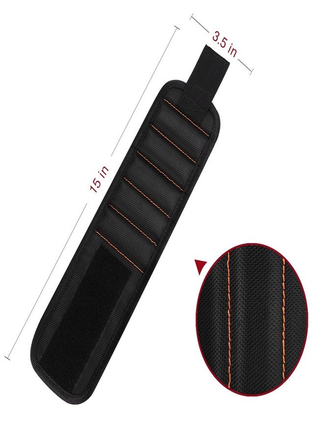 GOOACC GRC-61 1 Pack Wristband with 15 Strong Magnets Screws Nails Drill Bits Holding Best Unique Tool Gift for DIY Handyman Father Dad Husband Boyfriend Men Women,2 Years Warranty - Image 4