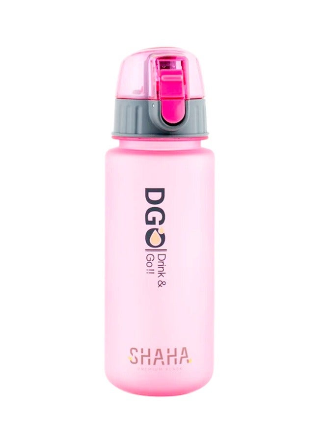 SHAHA Sports Drinking Water Bottle With Leak-Proof Top Cap Pink - Image 2