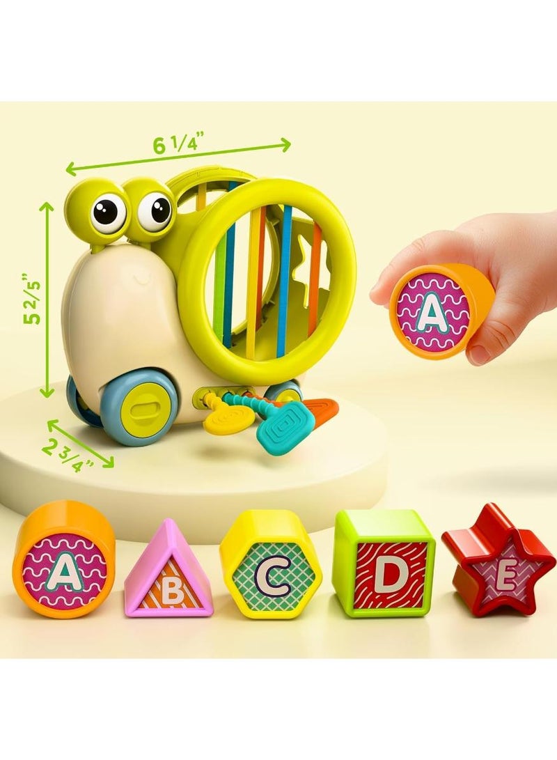 Bebiland Activity Cube With Shape Sorter, Montessori Toys for Baby, Sensory Toy With Pull String, Best Educational Gift for Toddlers - Image 2