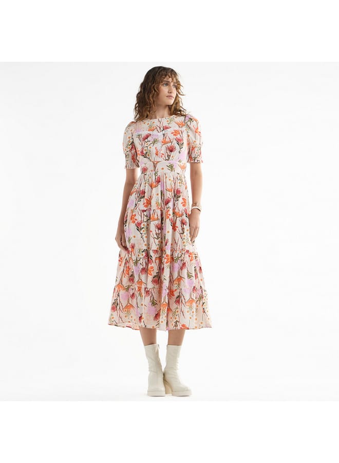 Splash FAV Floral Print Midi Dress  - Image 2