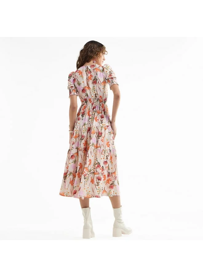 Splash FAV Floral Print Midi Dress
