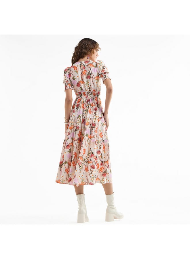 Splash FAV Floral Print Midi Dress  - Image 3