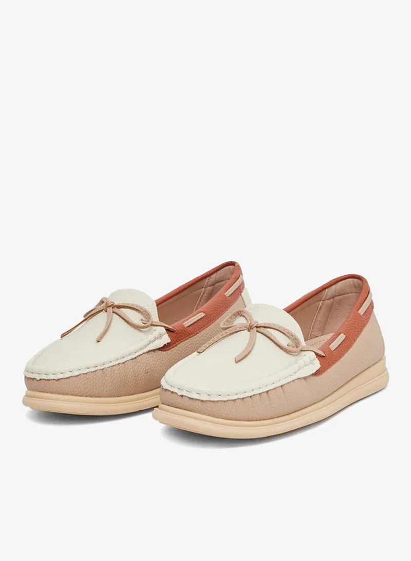 Styli Styli Casual Color Block Bow Detail Shoes