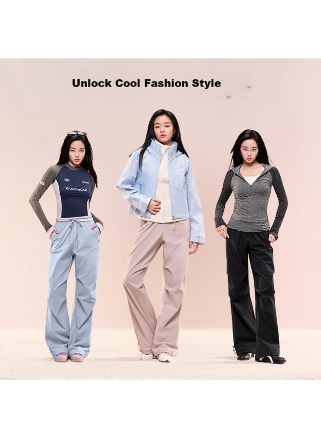 Siinsiin Cargo Pants For Women, New Winter Fleece-lined, Pee Size, Windproof And Waterproof Hiking Trousers - Image 4