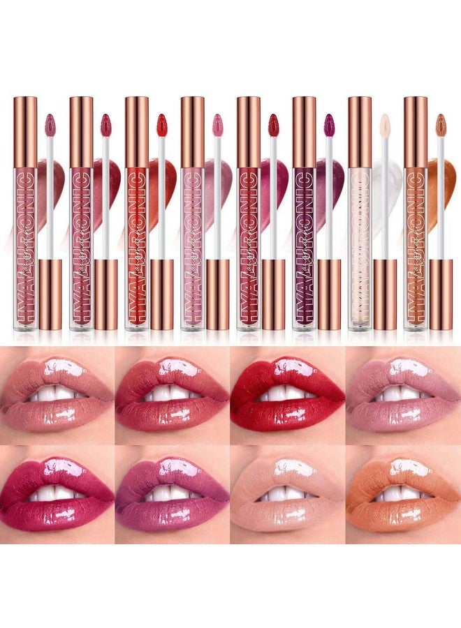 TWLBXMG Cherry Red Lip Gloss Lip Plumper Gloss Tinted Glitter Lipgloss Lip Oil Teens Moisturizing High Shine And Vegan Plumping Lip Gloss For Women Girls Longlasting Dry Lip Care (06) - Image 5