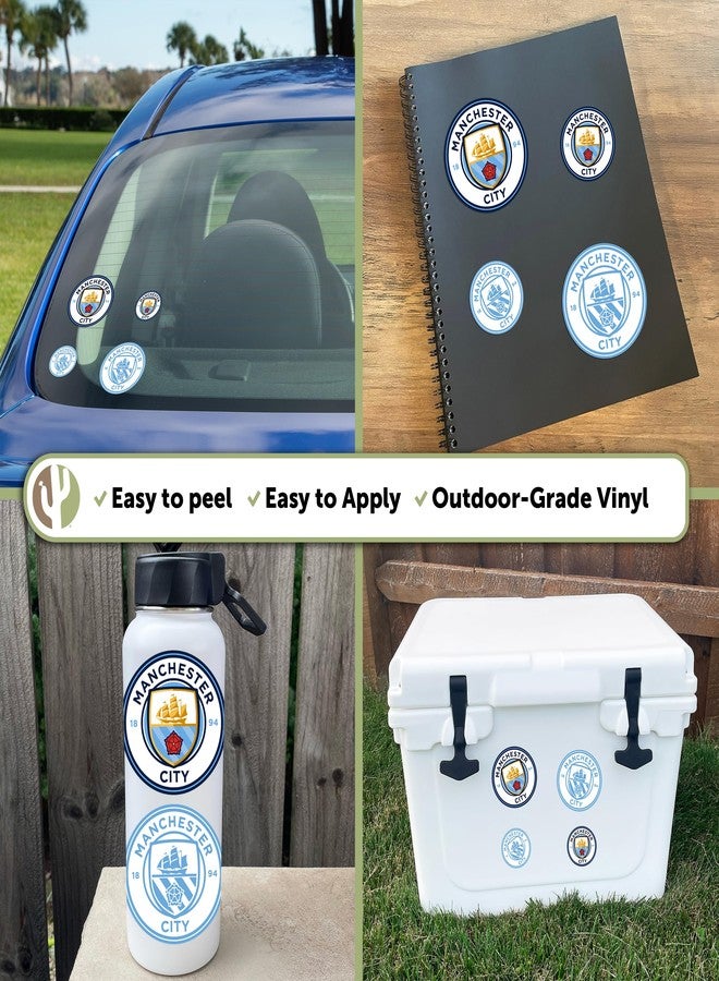 Desert Cactus Manchester City Sticker Man City MCFC Sheet Vinyl Football Soccer Premier League Decal Laptop Water Bottle Car Scrapbook Sheet (Type 1.4) - Image 2