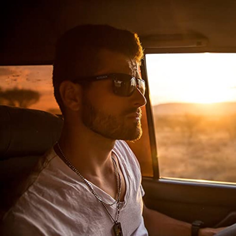 KUGUAOK Polarized Square Sunglasses For Men and Women Matte Finish Sun Glasses UV Protection Glasses - Image 4