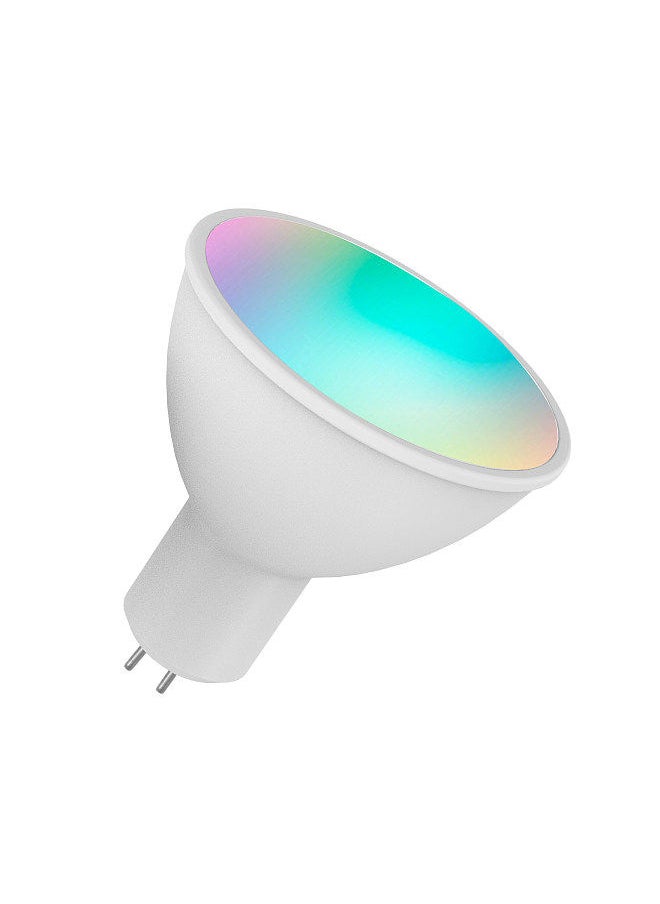 WiFi Smart Bulb RGB+W+C LED Bulb 5W GU5.3 Dimmable Light Phone APP Remote Control Compatible with Alexa Google Home Tmall Elf for Voice Control, 1 pack