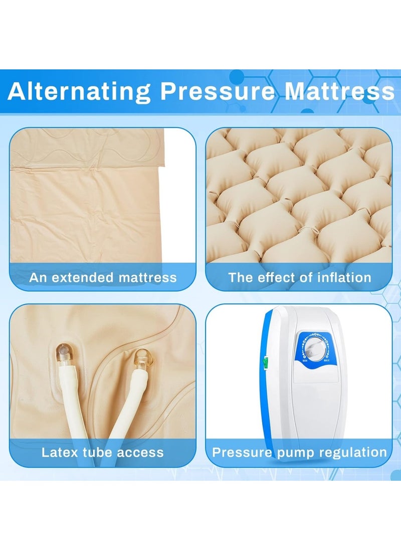 Ru syanl Alternating Air Pressure Mattress Pad for Bed Sore Prevention and Relief Hospital and Home Medical Mattress with Electric Pump Suitable for Most Standard Beds  - Image 4