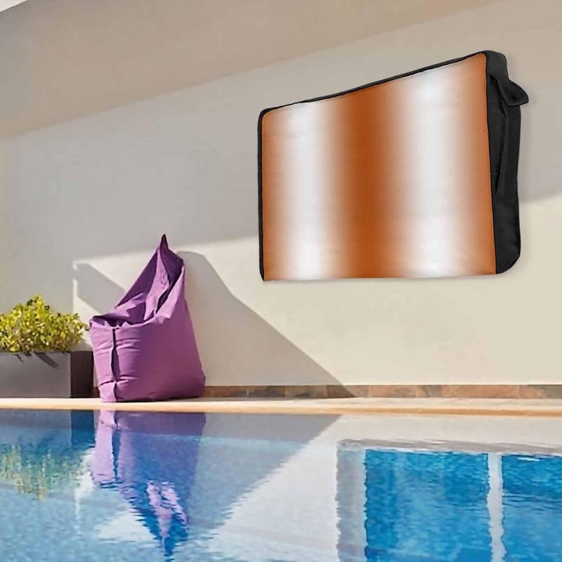 Orange Gradient Waterproof Outdoor TV Cover, Countryside Farmhouse Outside Weatherproof TV Enclosures for 40 to 43 Inch LCD Television Shield Flat Screen Protectors - Image 4