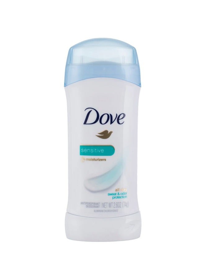 Dove مزيل العرق المضاد للتعرق، للبشرة الحساسة 2.60 أونصة (عبوة من 12) - Image 1